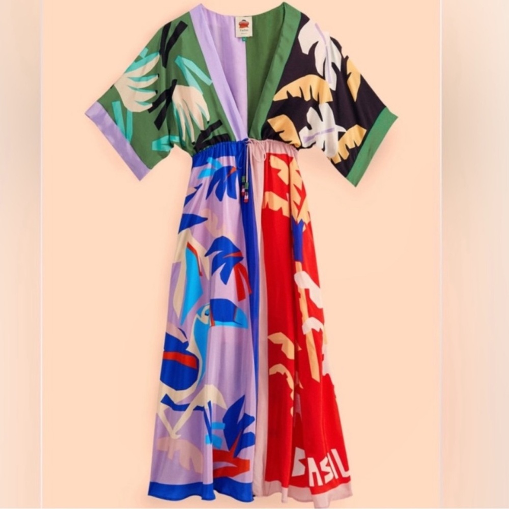 Brasil Bahia Scarves Midi Dress!
